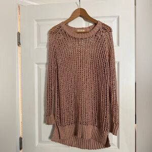 Urban Outfitters long dusty rose sweater